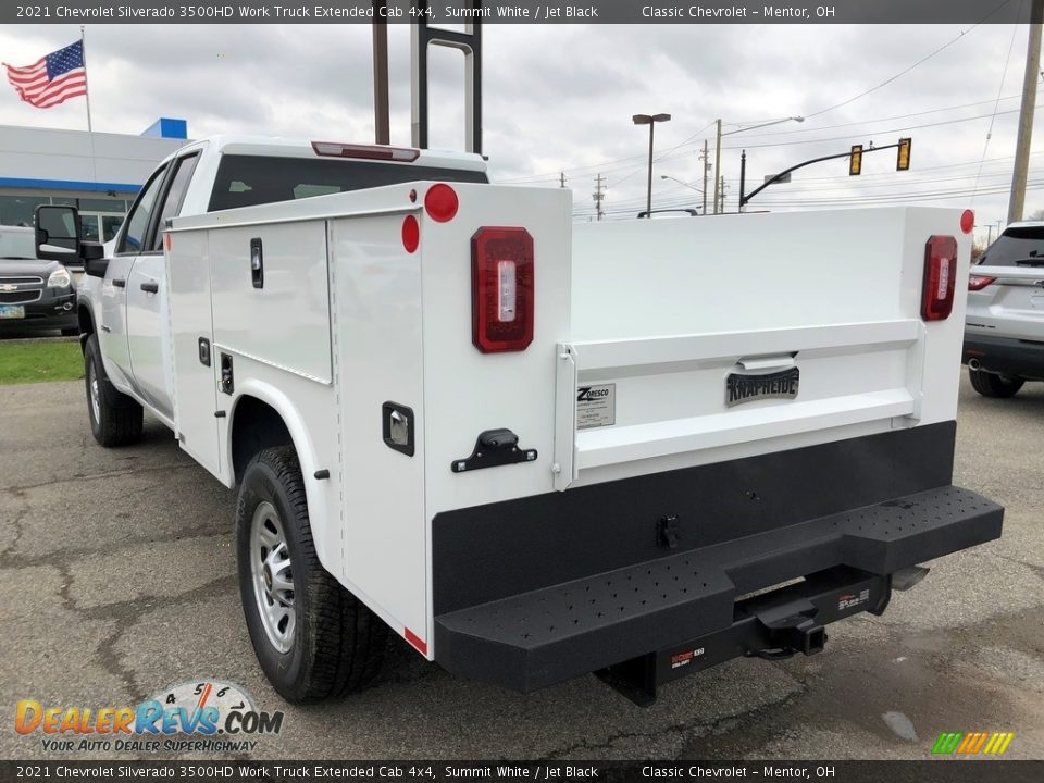 2021 Chevrolet Silverado 3500HD Work Truck Extended Cab 4x4 Summit White / Jet Black Photo #4