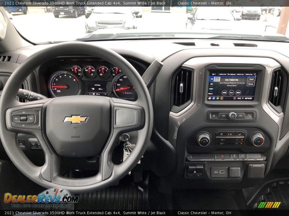 2021 Chevrolet Silverado 3500HD Work Truck Extended Cab 4x4 Summit White / Jet Black Photo #7