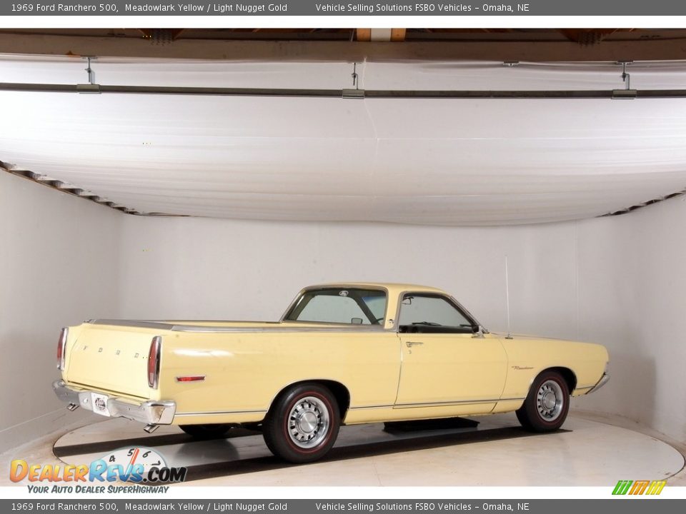 1969 Ford Ranchero 500 Meadowlark Yellow / Light Nugget Gold Photo #16