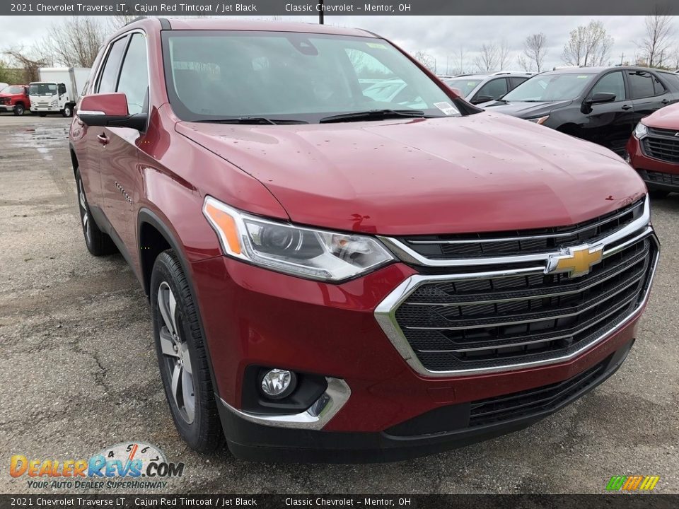 2021 Chevrolet Traverse LT Cajun Red Tintcoat / Jet Black Photo #2