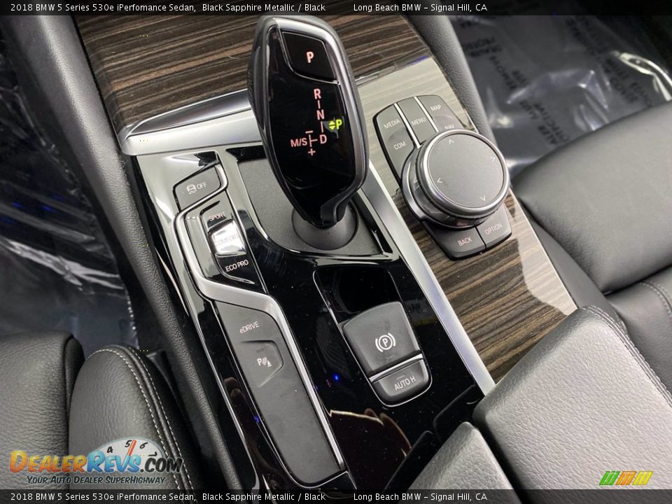 2018 BMW 5 Series 530e iPerfomance Sedan Black Sapphire Metallic / Black Photo #27