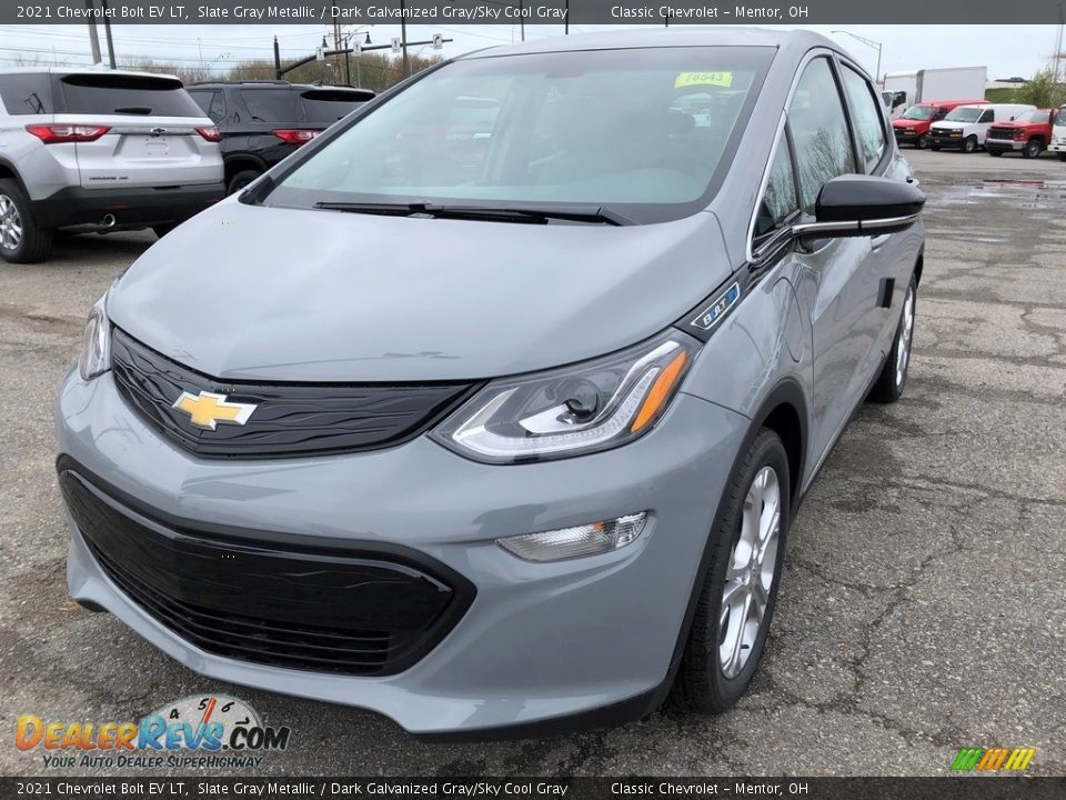 2021 Chevrolet Bolt EV LT Slate Gray Metallic / Dark Galvanized Gray/Sky Cool Gray Photo #1