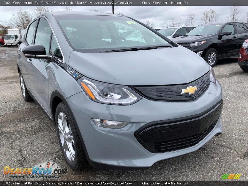 2021 Chevrolet Bolt EV LT Slate Gray Metallic / Dark Galvanized Gray/Sky Cool Gray Photo #2