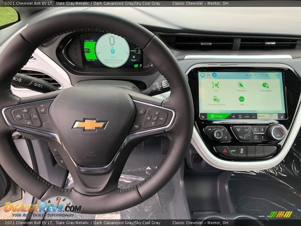 2021 Chevrolet Bolt EV LT Slate Gray Metallic / Dark Galvanized Gray/Sky Cool Gray Photo #7