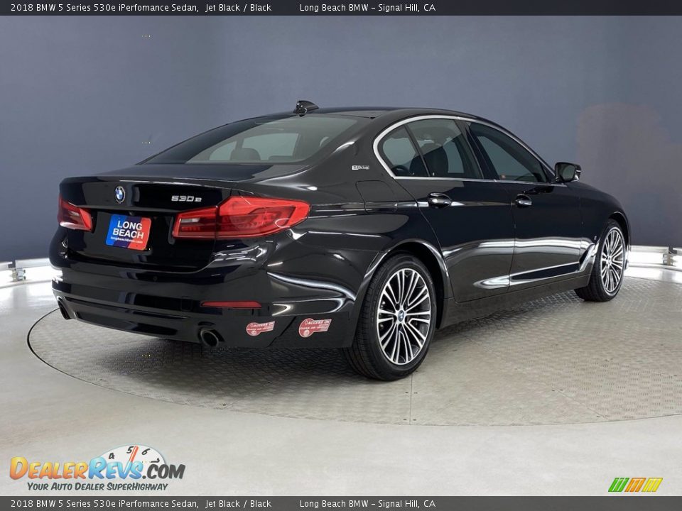 2018 BMW 5 Series 530e iPerfomance Sedan Jet Black / Black Photo #5