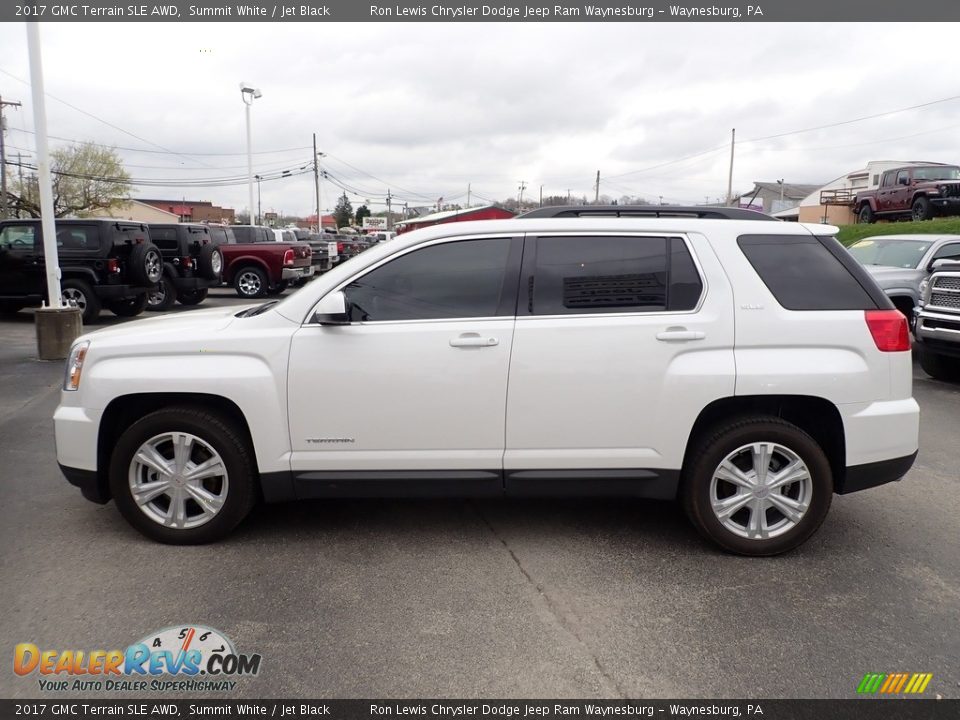 2017 GMC Terrain SLE AWD Summit White / Jet Black Photo #3