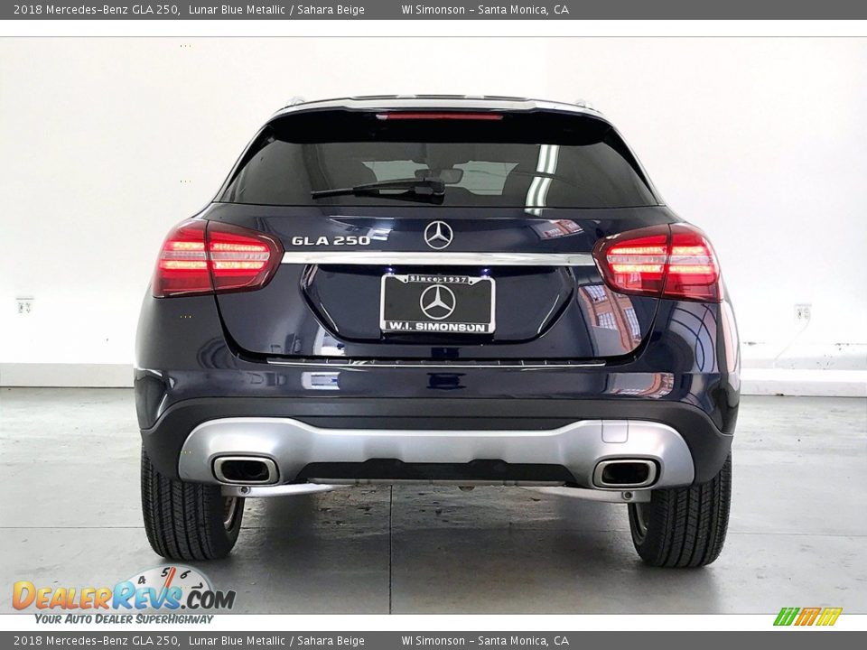 2018 Mercedes-Benz GLA 250 Lunar Blue Metallic / Sahara Beige Photo #3