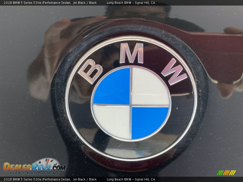 2018 BMW 5 Series 530e iPerfomance Sedan Jet Black / Black Photo #10