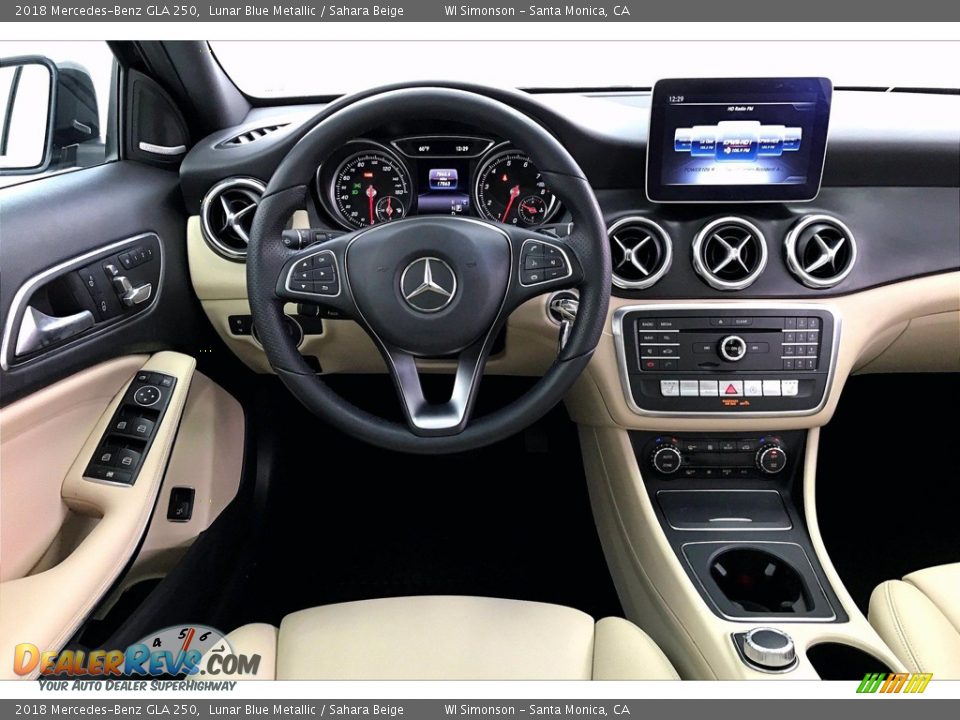 2018 Mercedes-Benz GLA 250 Lunar Blue Metallic / Sahara Beige Photo #4