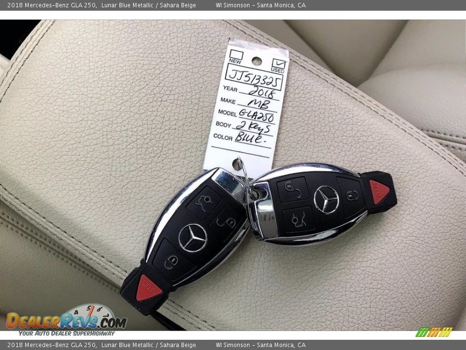 2018 Mercedes-Benz GLA 250 Lunar Blue Metallic / Sahara Beige Photo #11