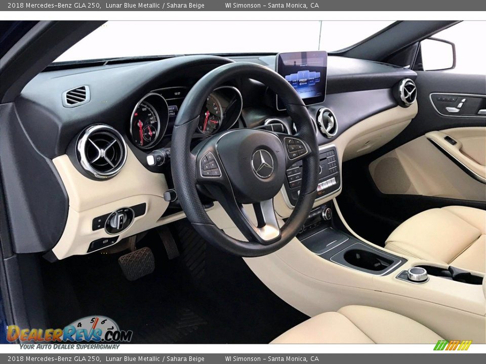 2018 Mercedes-Benz GLA 250 Lunar Blue Metallic / Sahara Beige Photo #14