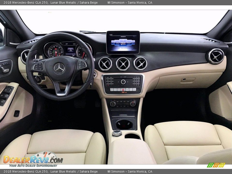 2018 Mercedes-Benz GLA 250 Lunar Blue Metallic / Sahara Beige Photo #15