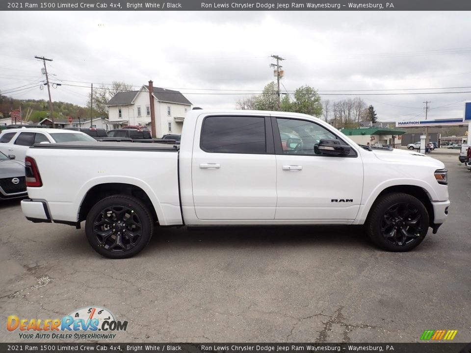 2021 Ram 1500 Limited Crew Cab 4x4 Bright White / Black Photo #7