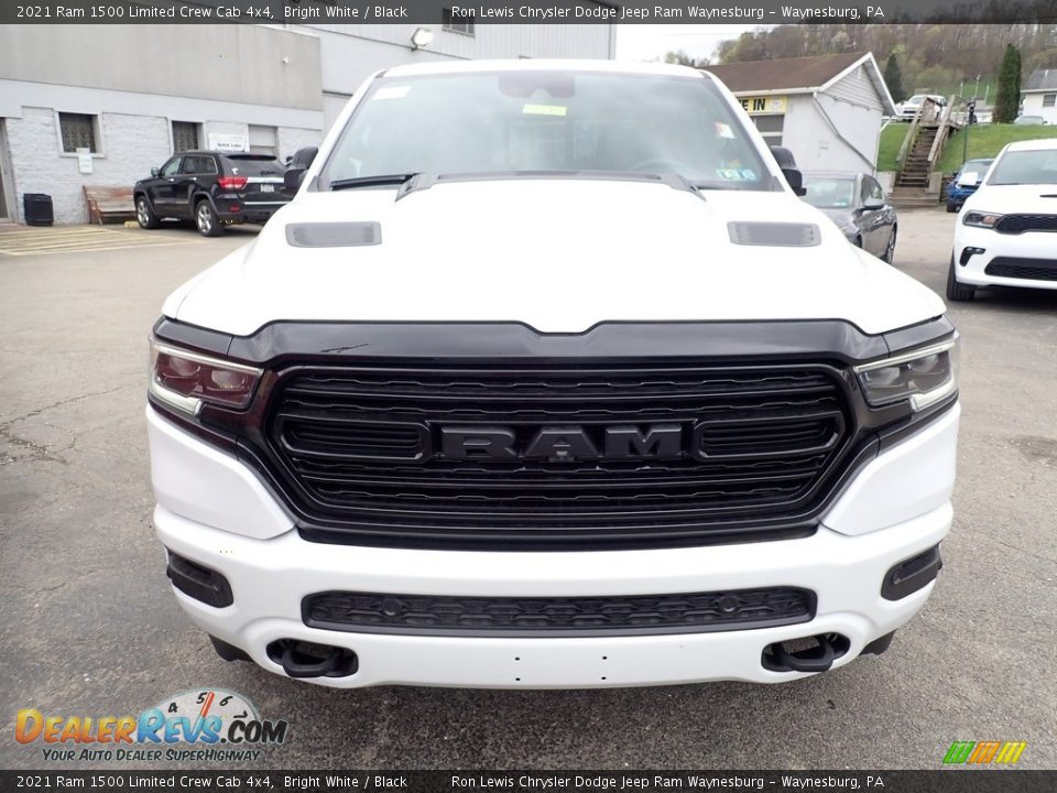 2021 Ram 1500 Limited Crew Cab 4x4 Bright White / Black Photo #9