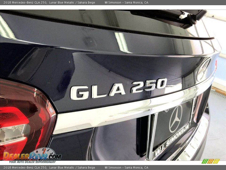2018 Mercedes-Benz GLA 250 Lunar Blue Metallic / Sahara Beige Photo #31