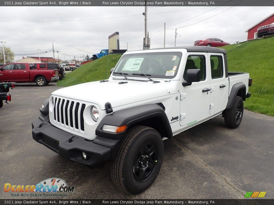 2021 Jeep Gladiator Sport 4x4 Bright White / Black Photo #1