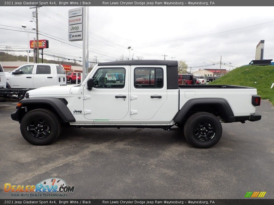 2021 Jeep Gladiator Sport 4x4 Bright White / Black Photo #3