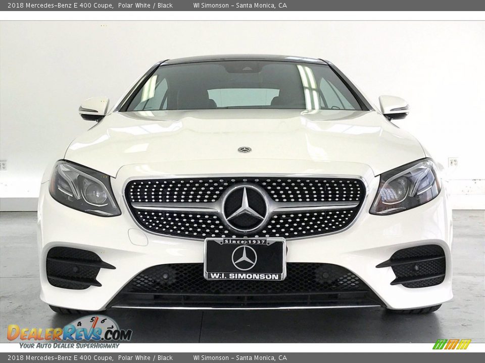 2018 Mercedes-Benz E 400 Coupe Polar White / Black Photo #2