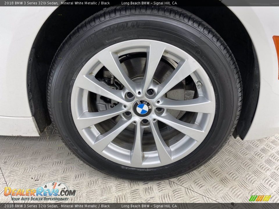 2018 BMW 3 Series 320i Sedan Mineral White Metallic / Black Photo #6
