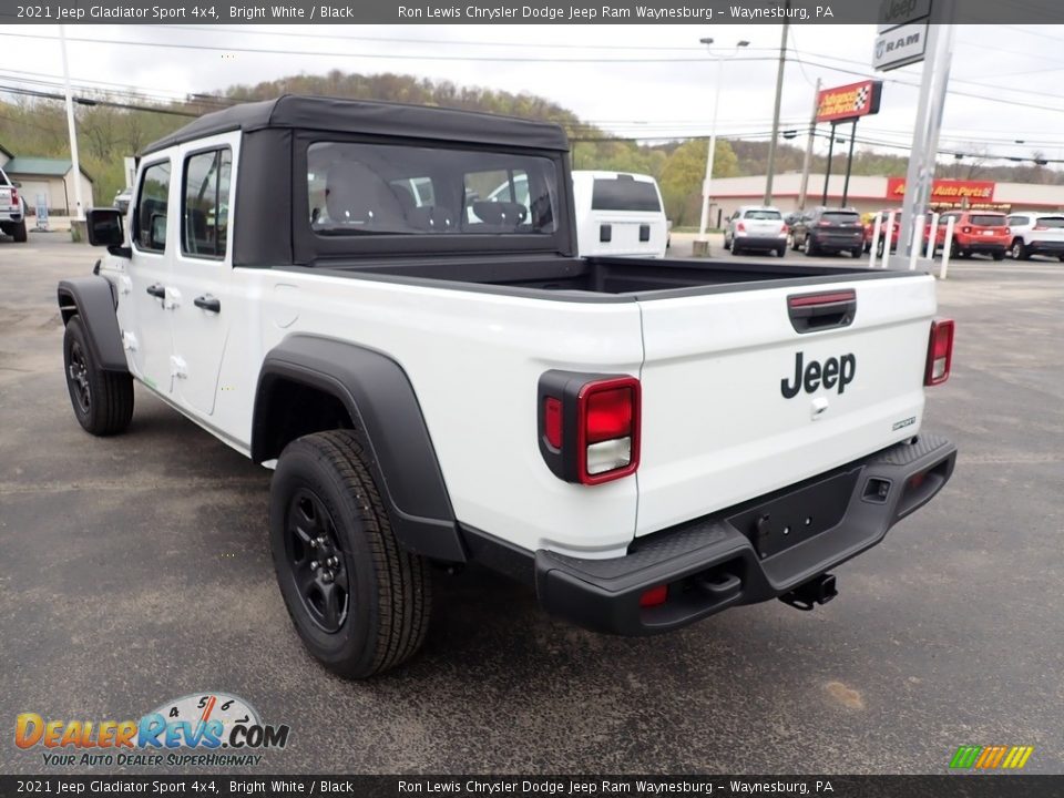 2021 Jeep Gladiator Sport 4x4 Bright White / Black Photo #4