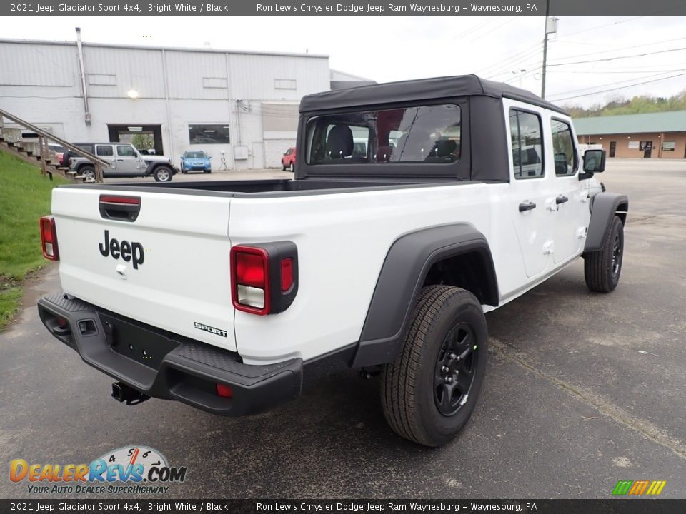 2021 Jeep Gladiator Sport 4x4 Bright White / Black Photo #6