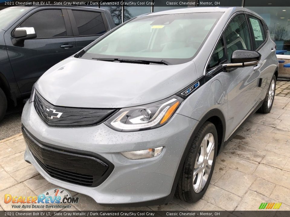 2021 Chevrolet Bolt EV LT Slate Gray Metallic / Dark Galvanized Gray/Sky Cool Gray Photo #1