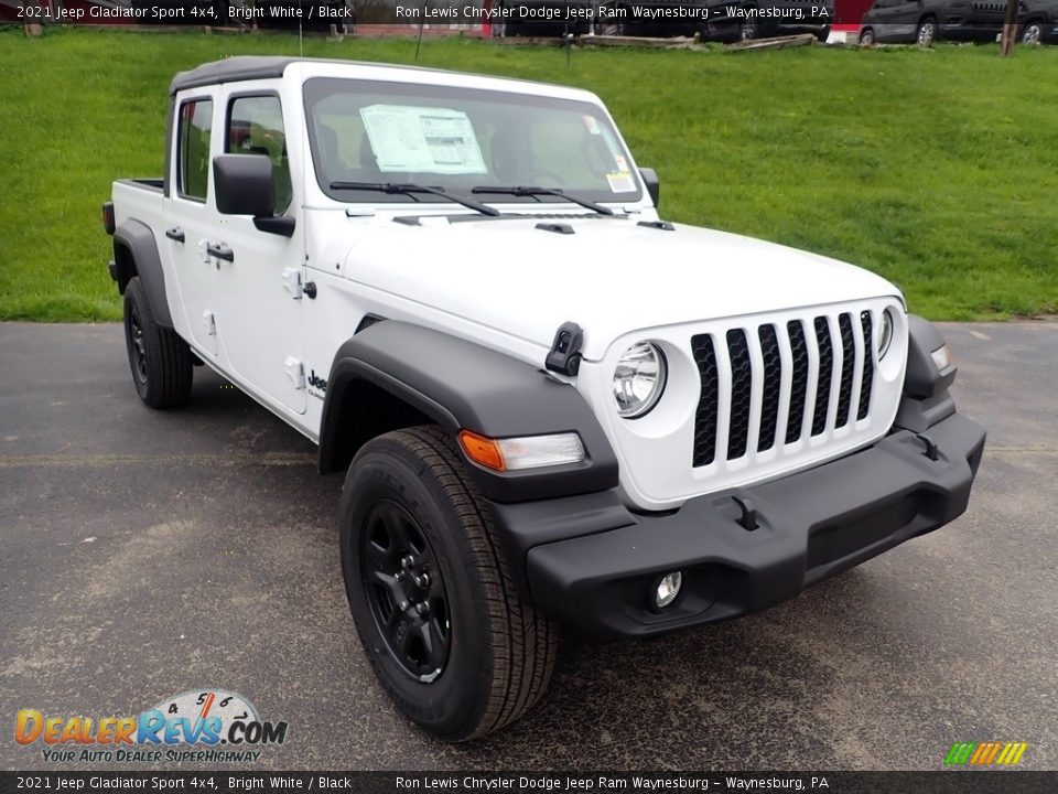 2021 Jeep Gladiator Sport 4x4 Bright White / Black Photo #8