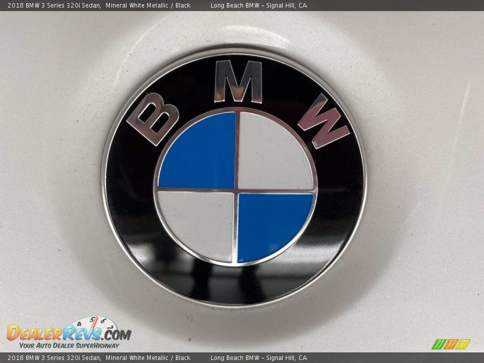 2018 BMW 3 Series 320i Sedan Mineral White Metallic / Black Photo #10
