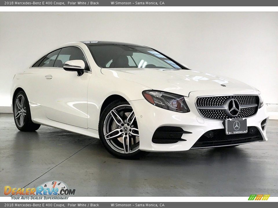 2018 Mercedes-Benz E 400 Coupe Polar White / Black Photo #34