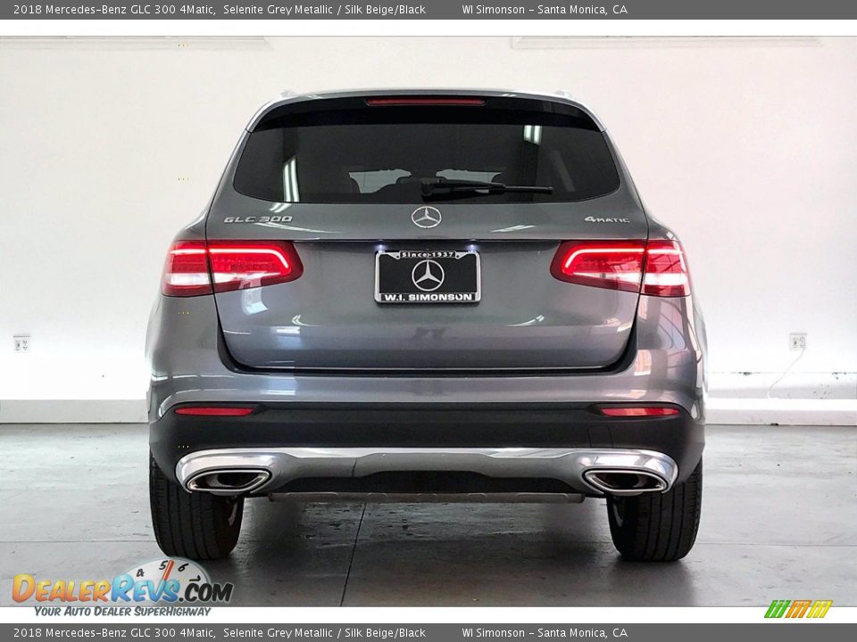 2018 Mercedes-Benz GLC 300 4Matic Selenite Grey Metallic / Silk Beige/Black Photo #3