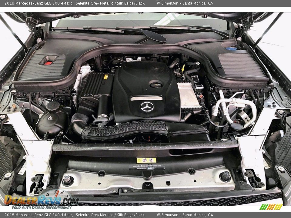 2018 Mercedes-Benz GLC 300 4Matic Selenite Grey Metallic / Silk Beige/Black Photo #9