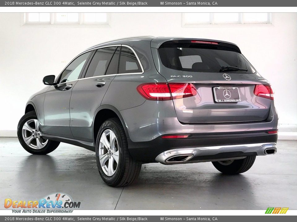 2018 Mercedes-Benz GLC 300 4Matic Selenite Grey Metallic / Silk Beige/Black Photo #10