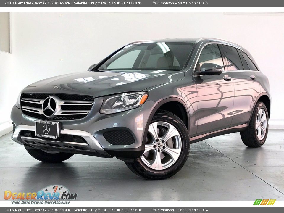 2018 Mercedes-Benz GLC 300 4Matic Selenite Grey Metallic / Silk Beige/Black Photo #12