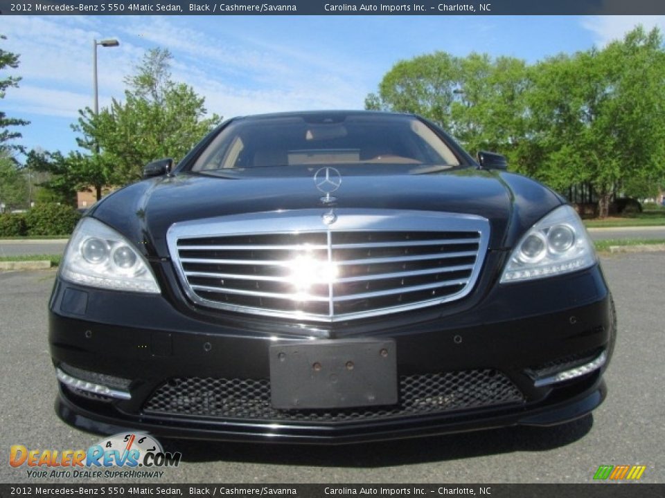 2012 Mercedes-Benz S 550 4Matic Sedan Black / Cashmere/Savanna Photo #4