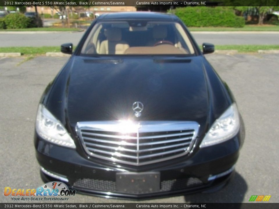 2012 Mercedes-Benz S 550 4Matic Sedan Black / Cashmere/Savanna Photo #5