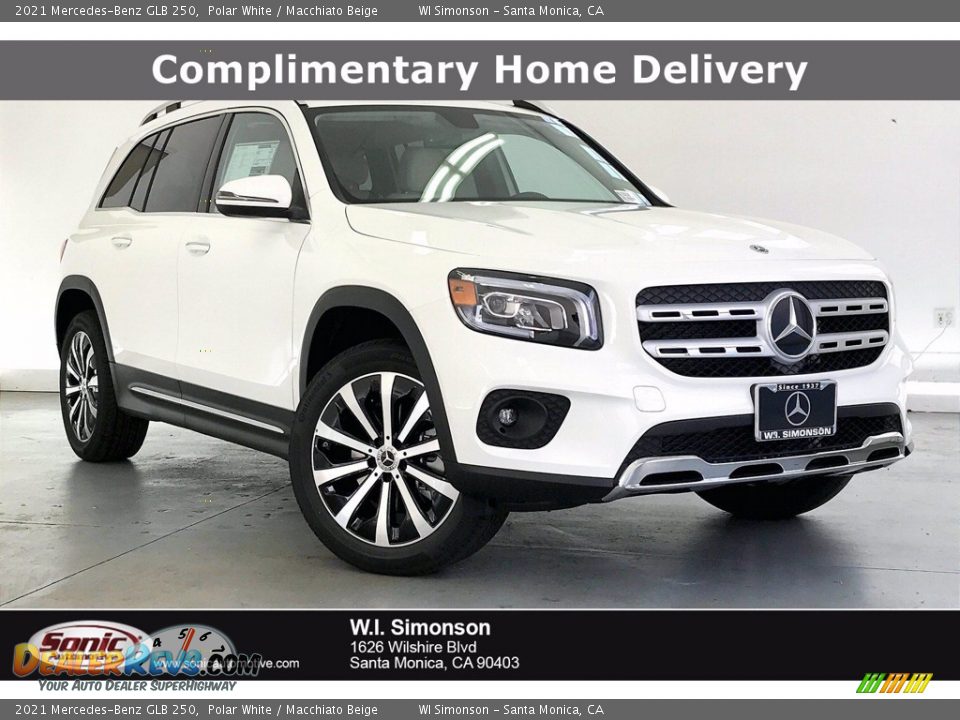 2021 Mercedes-Benz GLB 250 Polar White / Macchiato Beige Photo #1