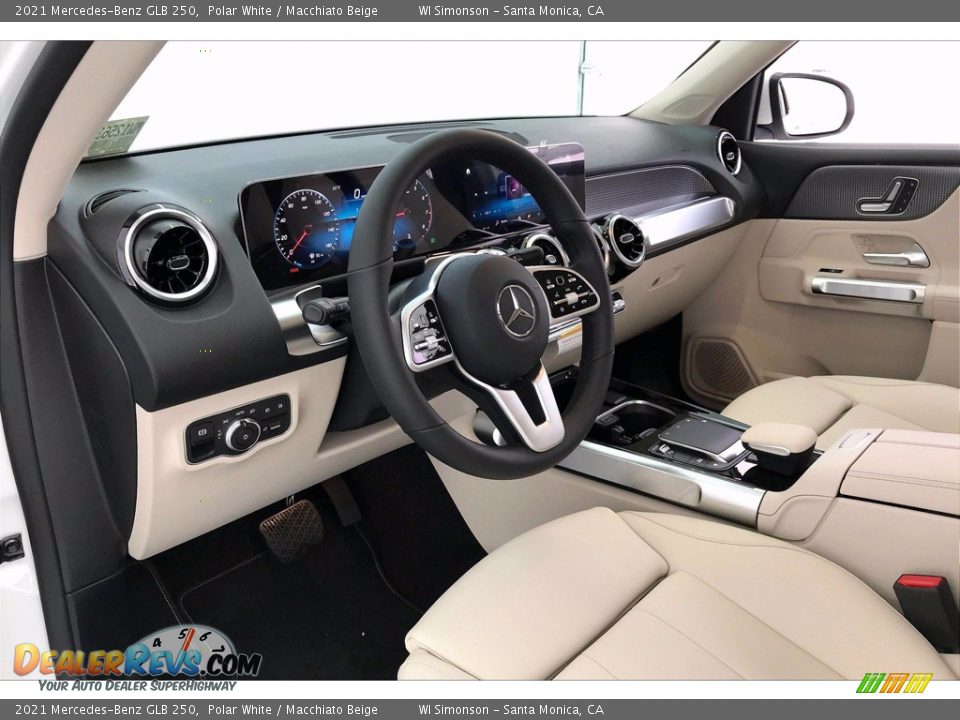 2021 Mercedes-Benz GLB 250 Polar White / Macchiato Beige Photo #4