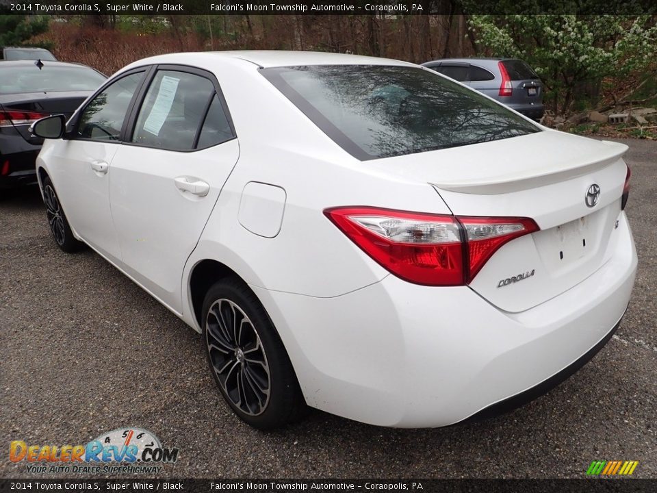 2014 Toyota Corolla S Super White / Black Photo #2