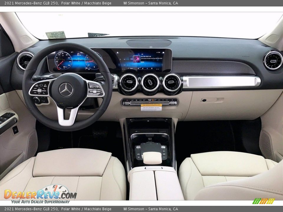 2021 Mercedes-Benz GLB 250 Polar White / Macchiato Beige Photo #6