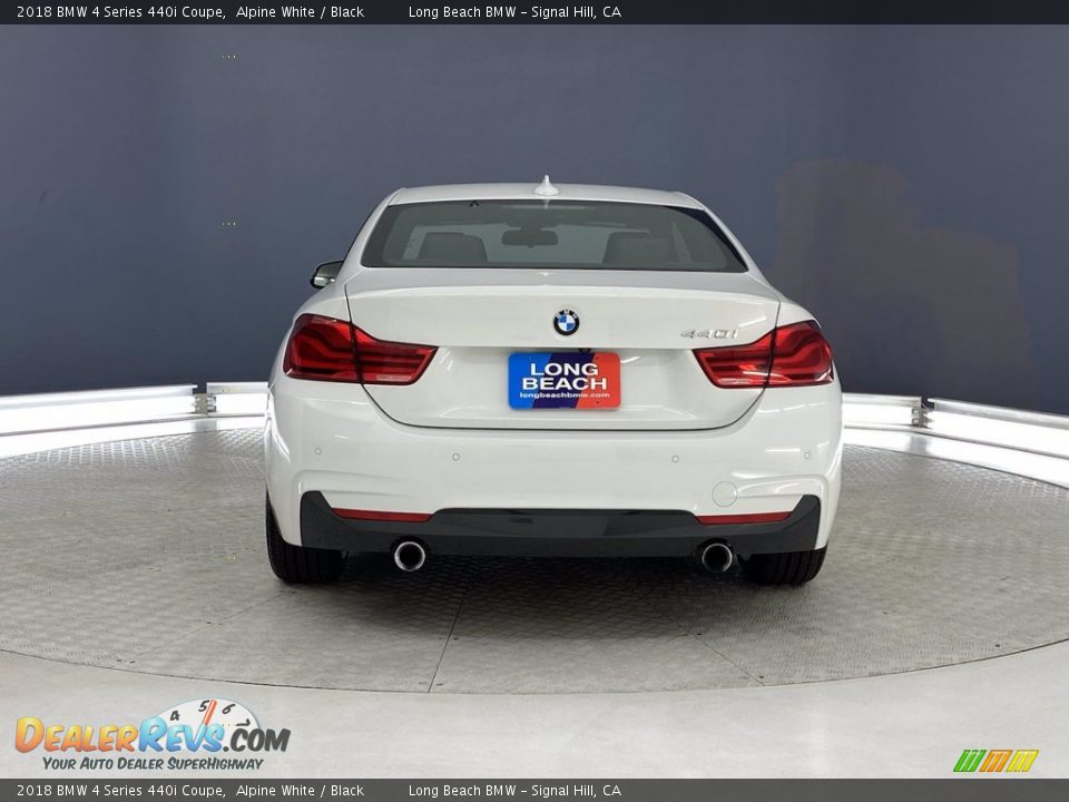 2018 BMW 4 Series 440i Coupe Alpine White / Black Photo #4