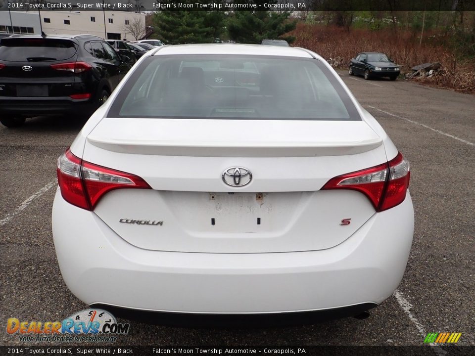 2014 Toyota Corolla S Super White / Black Photo #3