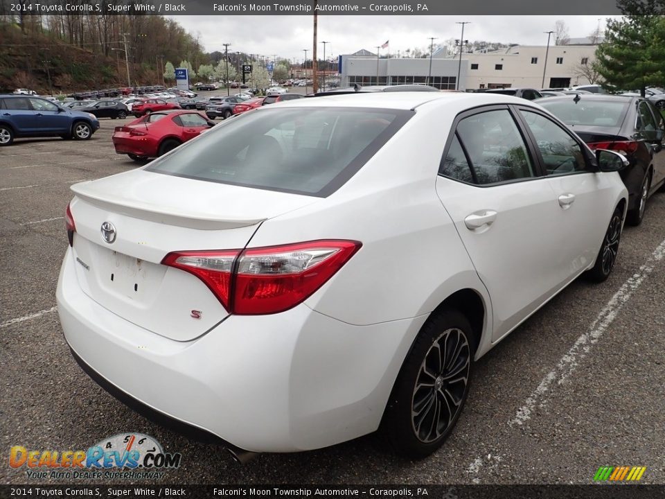 2014 Toyota Corolla S Super White / Black Photo #4