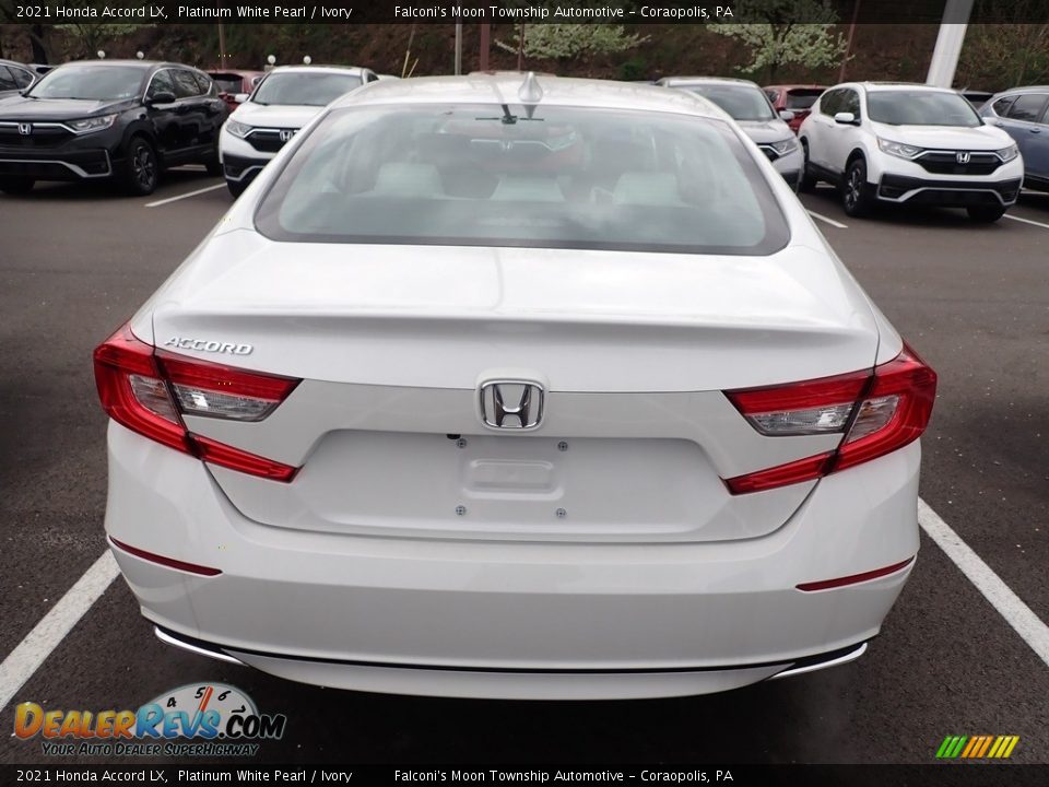 2021 Honda Accord LX Platinum White Pearl / Ivory Photo #4