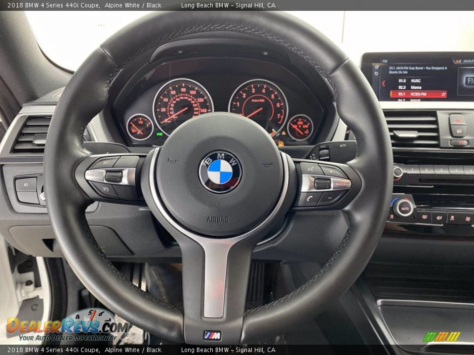 2018 BMW 4 Series 440i Coupe Alpine White / Black Photo #19