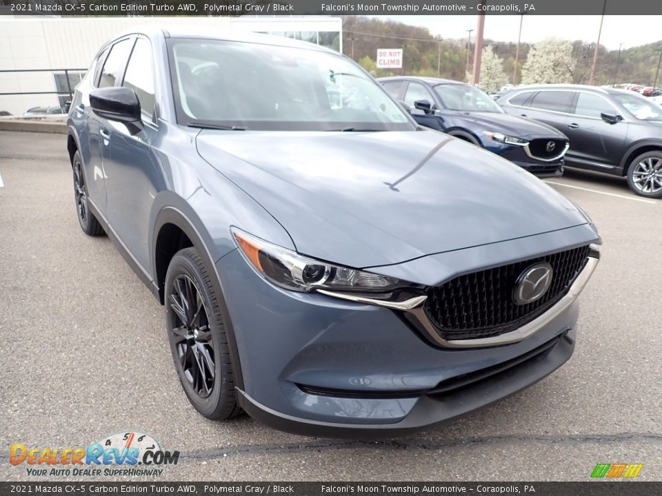 2021 Mazda CX-5 Carbon Edition Turbo AWD Polymetal Gray / Black Photo #3