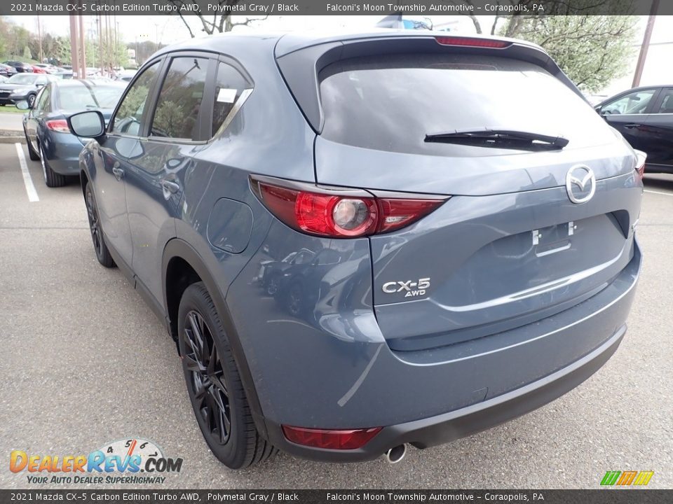 2021 Mazda CX-5 Carbon Edition Turbo AWD Polymetal Gray / Black Photo #6