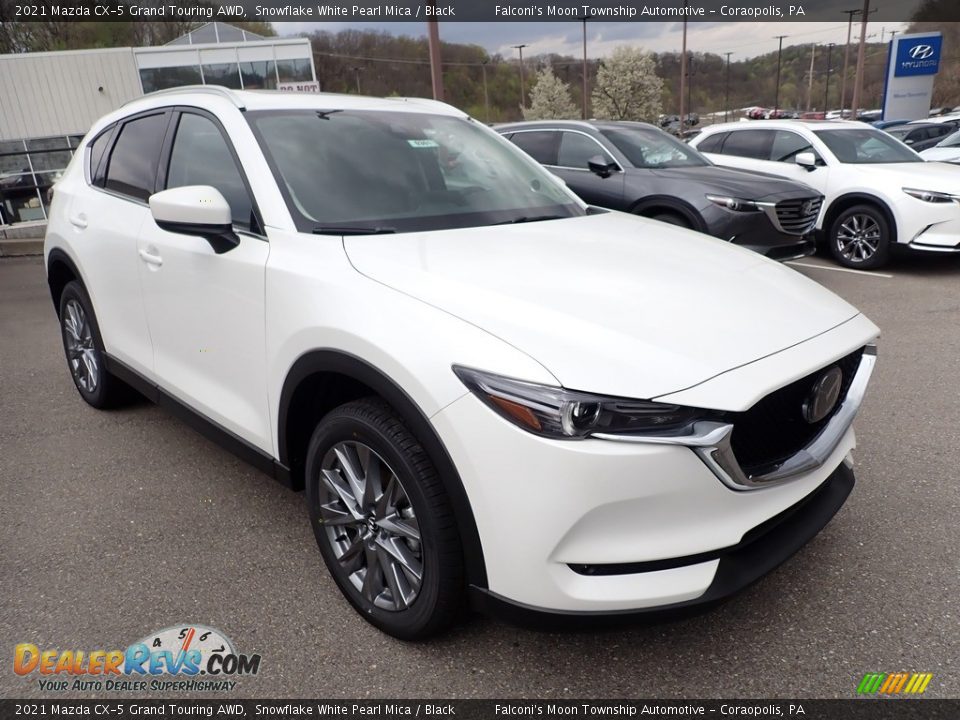 2021 Mazda CX-5 Grand Touring AWD Snowflake White Pearl Mica / Black Photo #3