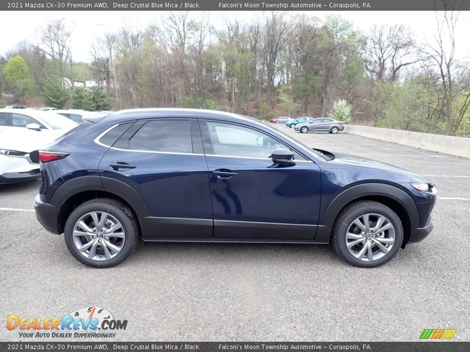 2021 Mazda CX-30 Premium AWD Deep Crystal Blue Mica / Black Photo #1