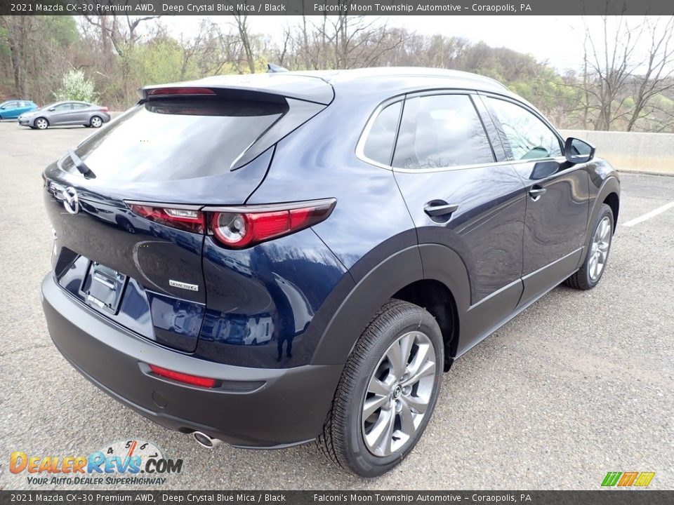 2021 Mazda CX-30 Premium AWD Deep Crystal Blue Mica / Black Photo #2