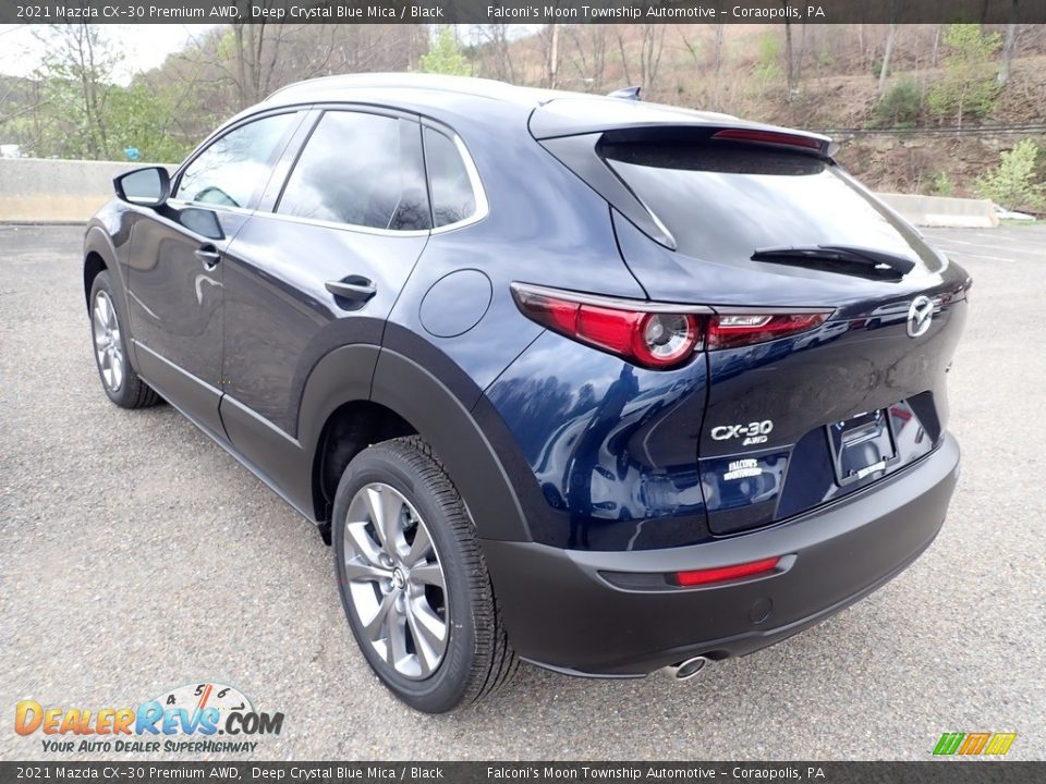 2021 Mazda CX-30 Premium AWD Deep Crystal Blue Mica / Black Photo #6